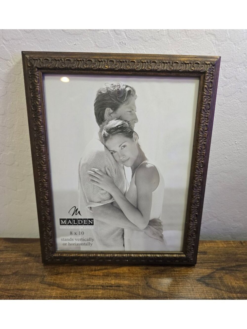 Malden 8x10 Ornate Bronze Finish Picture Frame For Wall Display